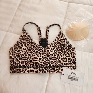 Zyia brilliant leopard mesh bra
